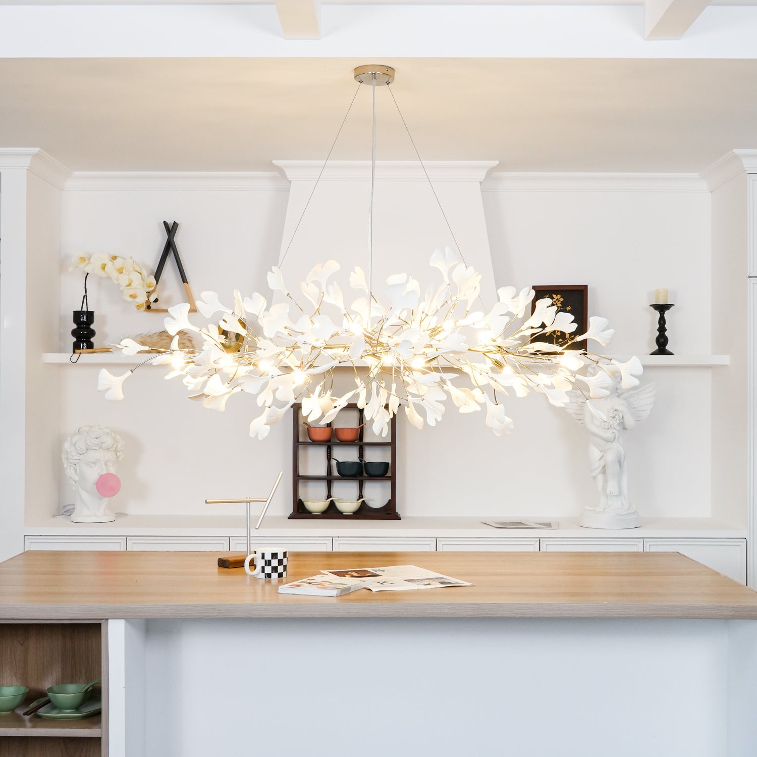 Gingko Chandelier N - Blowlighting