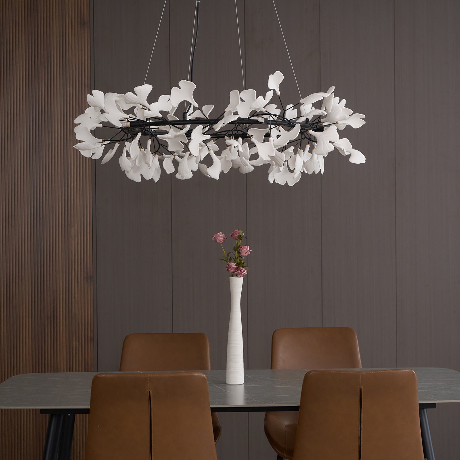 Gingko Chandelier O - Blowlighting