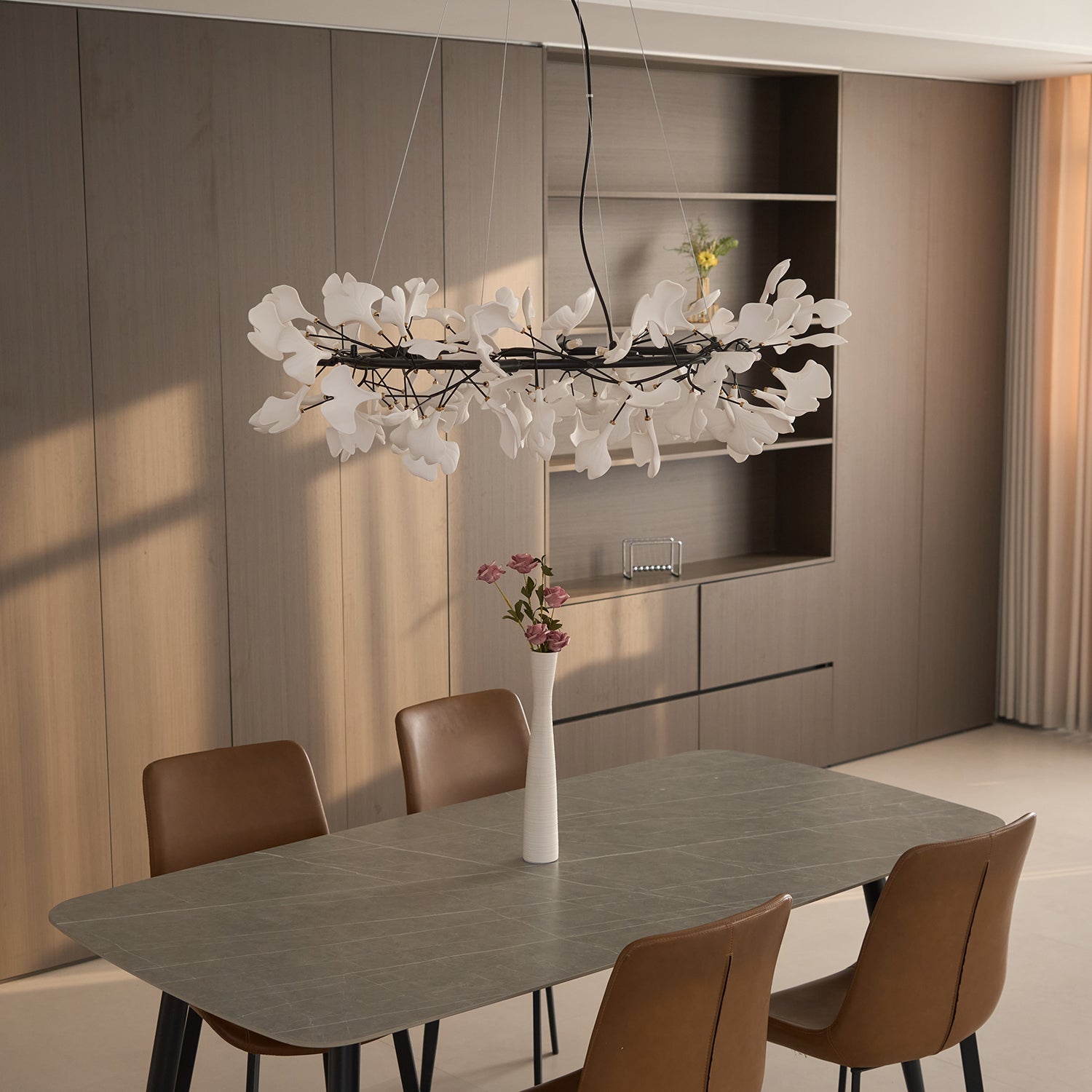 Gingko Chandelier O - Blowlighting