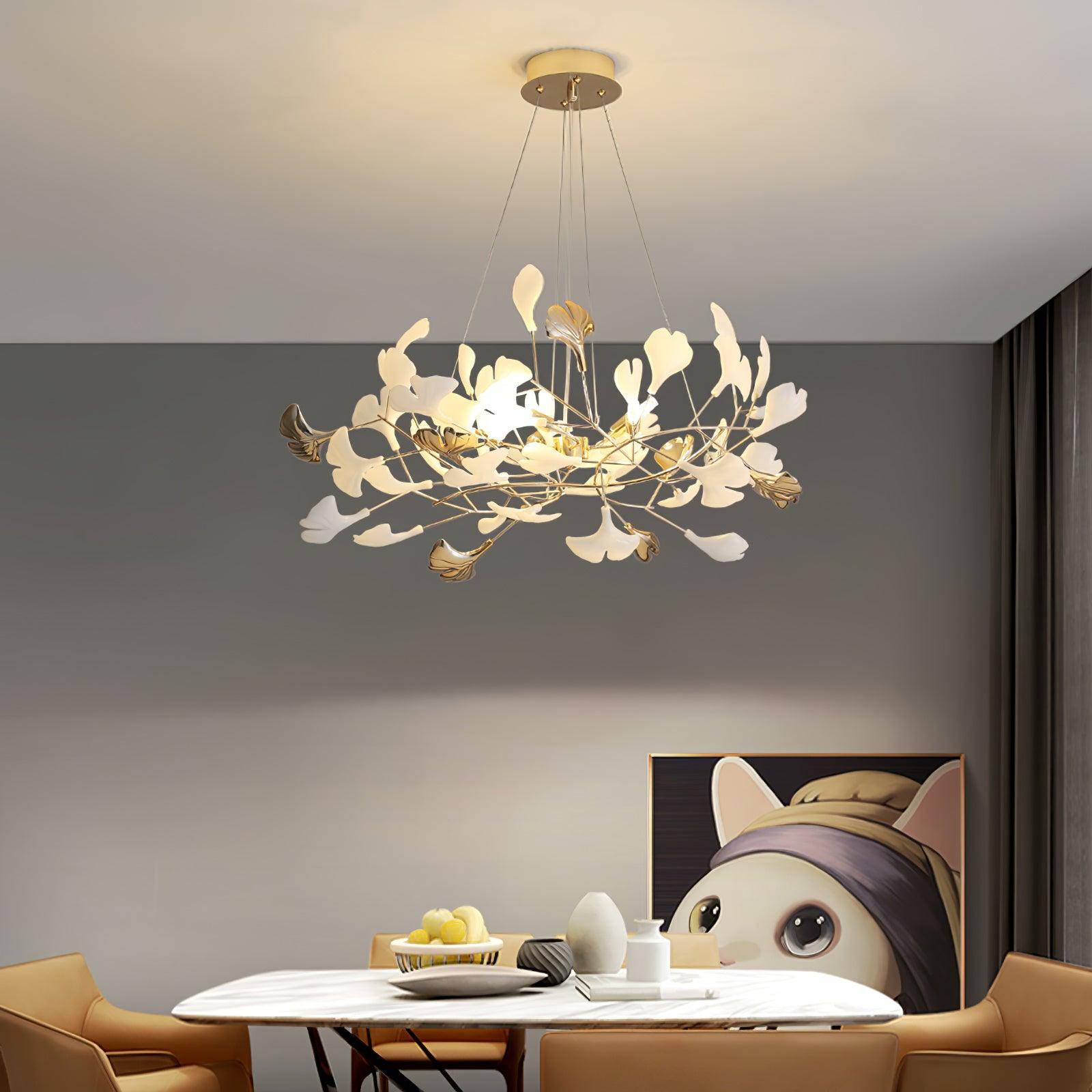 Gingko Chandelier R - Blowlighting