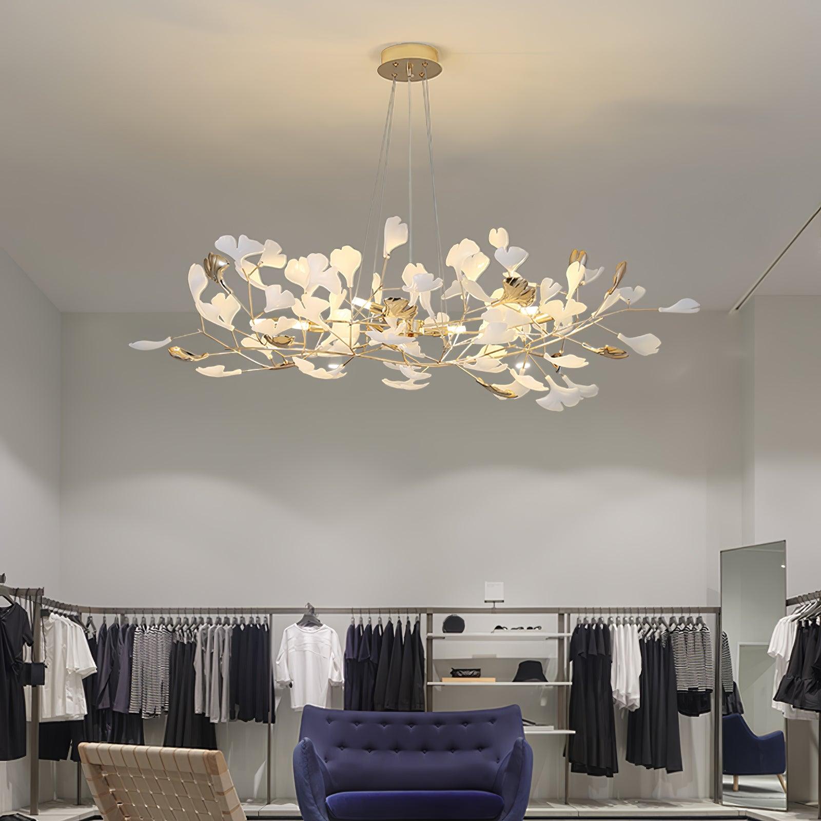 Gingko Chandelier R - Blowlighting