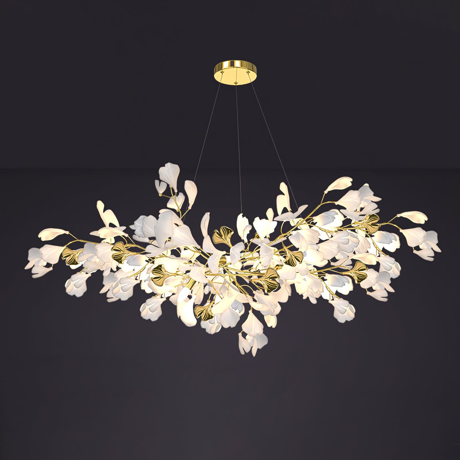 Ilvyniel Gingko Chandelier - Blowlighting