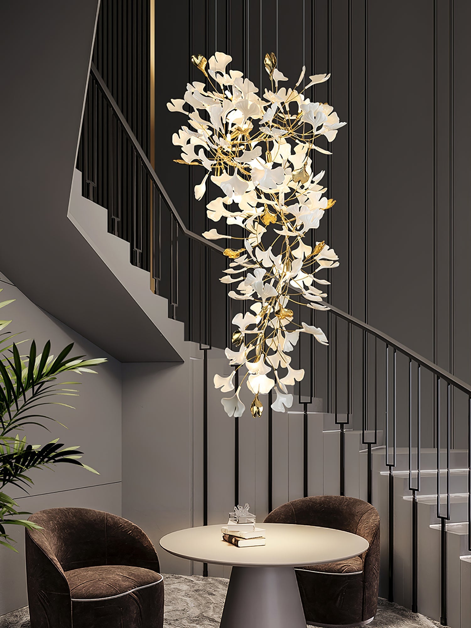 Ilvyniel Gingko Chandelier - Blowlighting