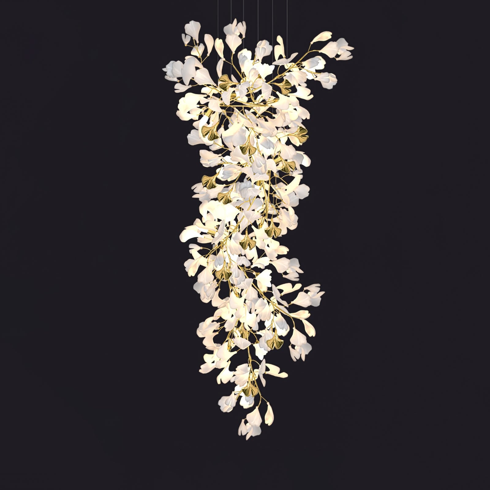 Ilvyniel Gingko Chandelier - Blowlighting