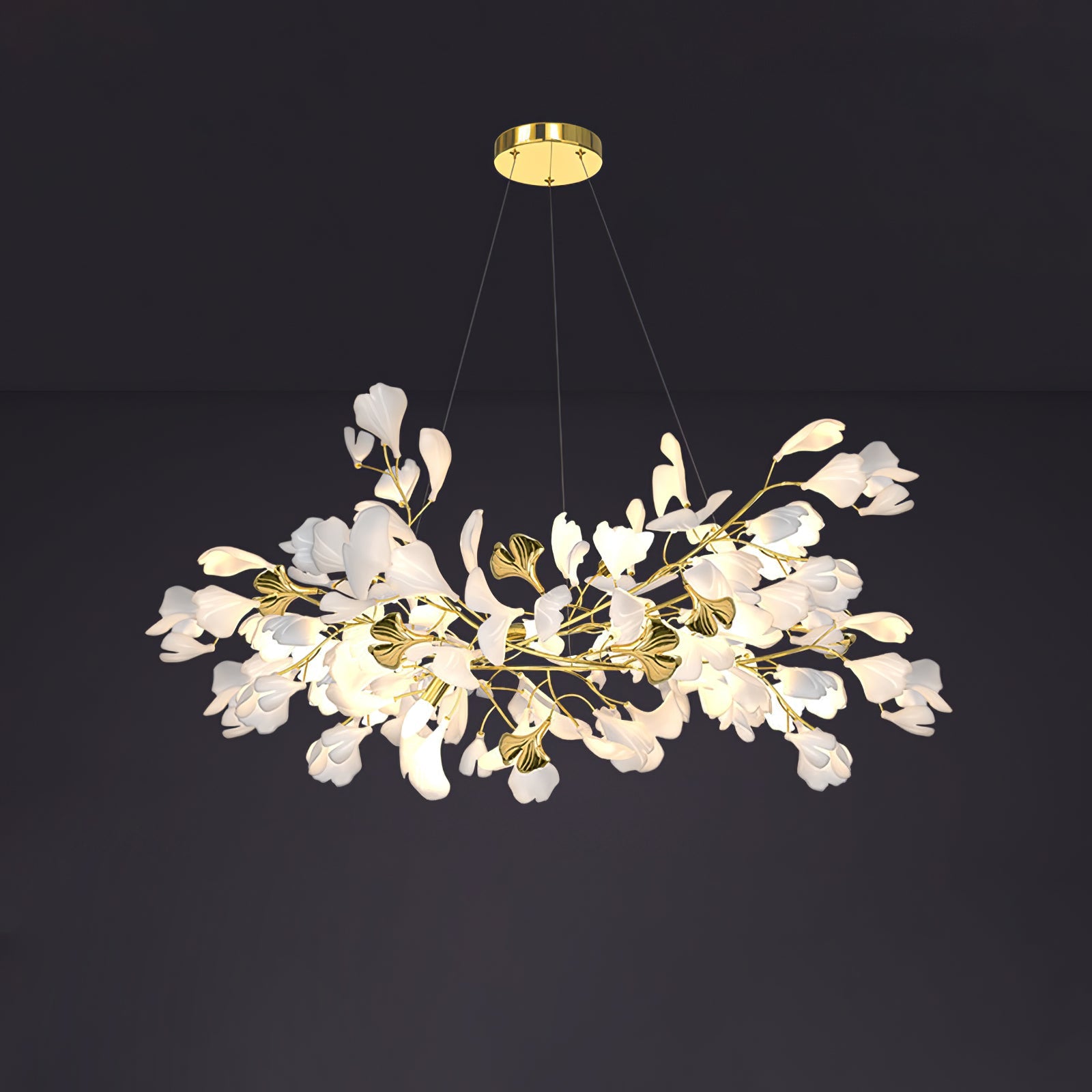 Ilvyniel Gingko Chandelier - Blowlighting