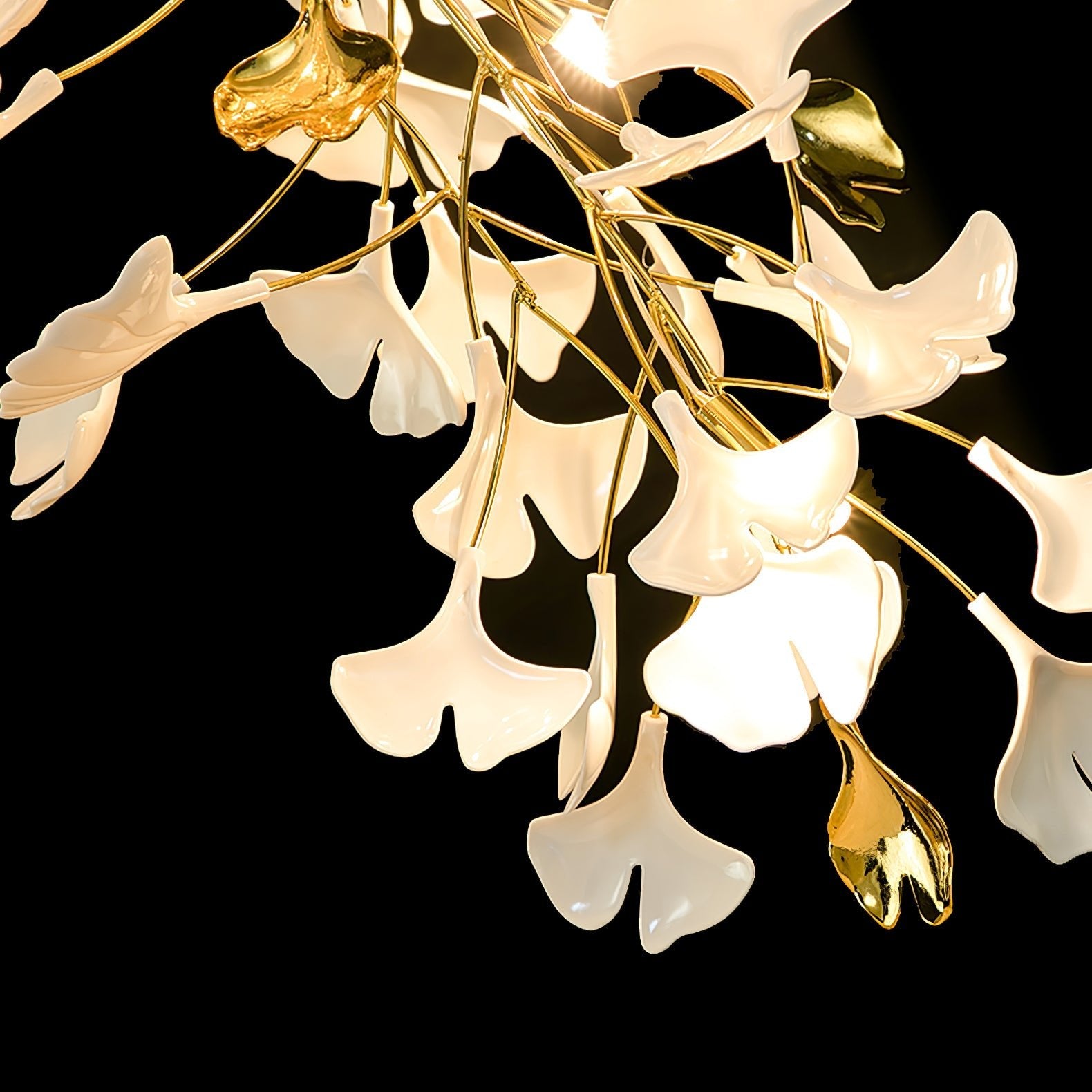 Ivmarel Gingko Long Branch Ceramics Chandelier - Blowlighting