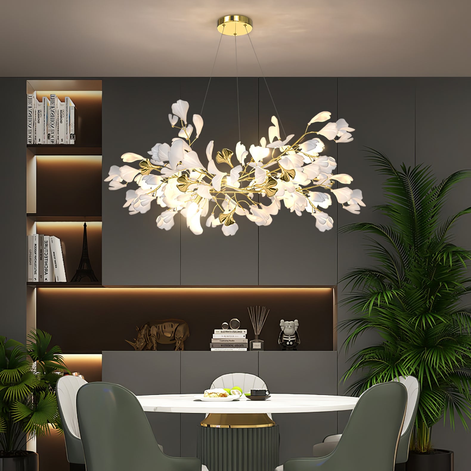 Ilvyniel Gingko Chandelier - Blowlighting