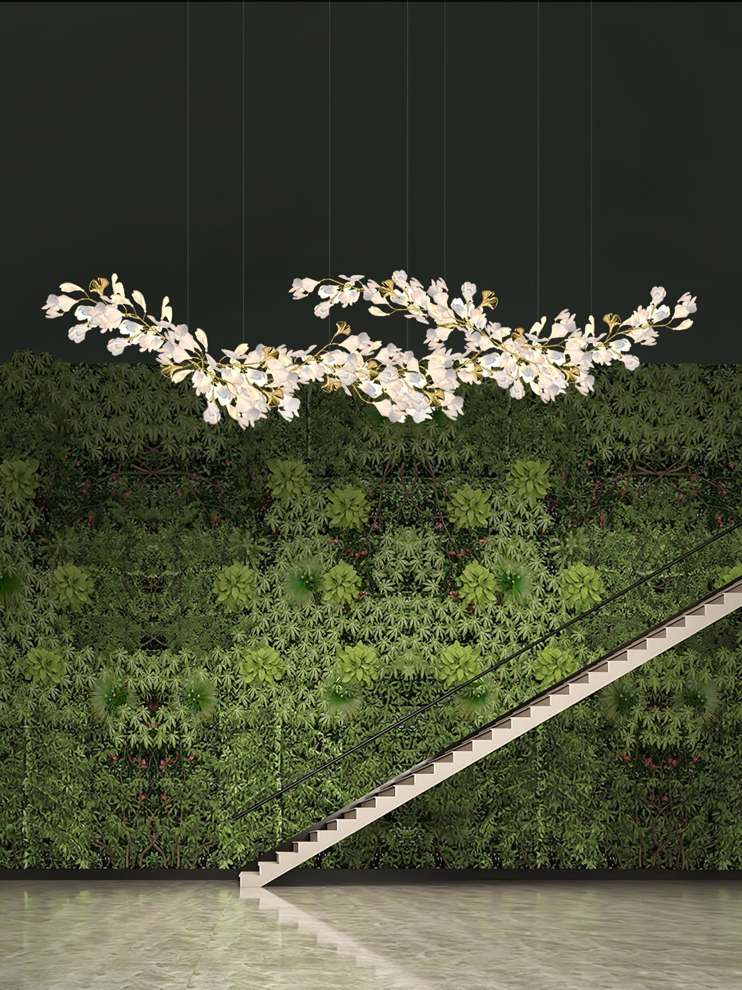 Ilvyniel Gingko Chandelier - Blowlighting