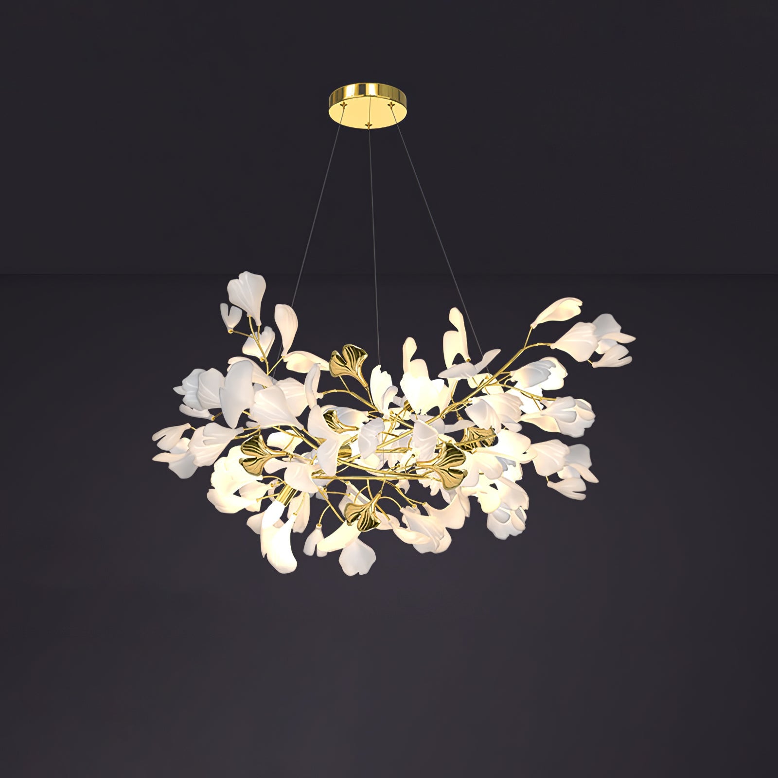 Ilvyniel Gingko Chandelier - Blowlighting