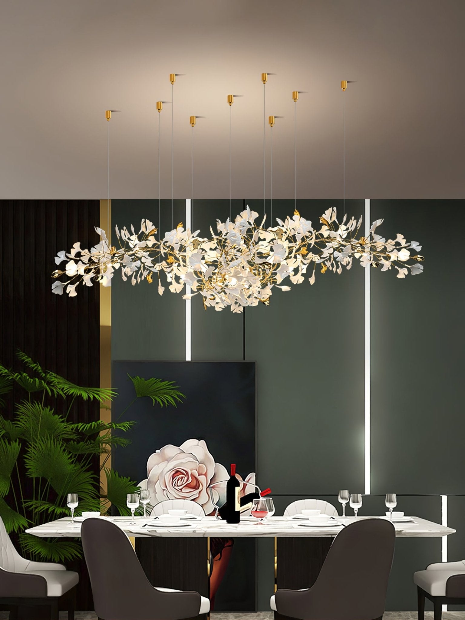 Ilvyniel Gingko Chandelier - Blowlighting