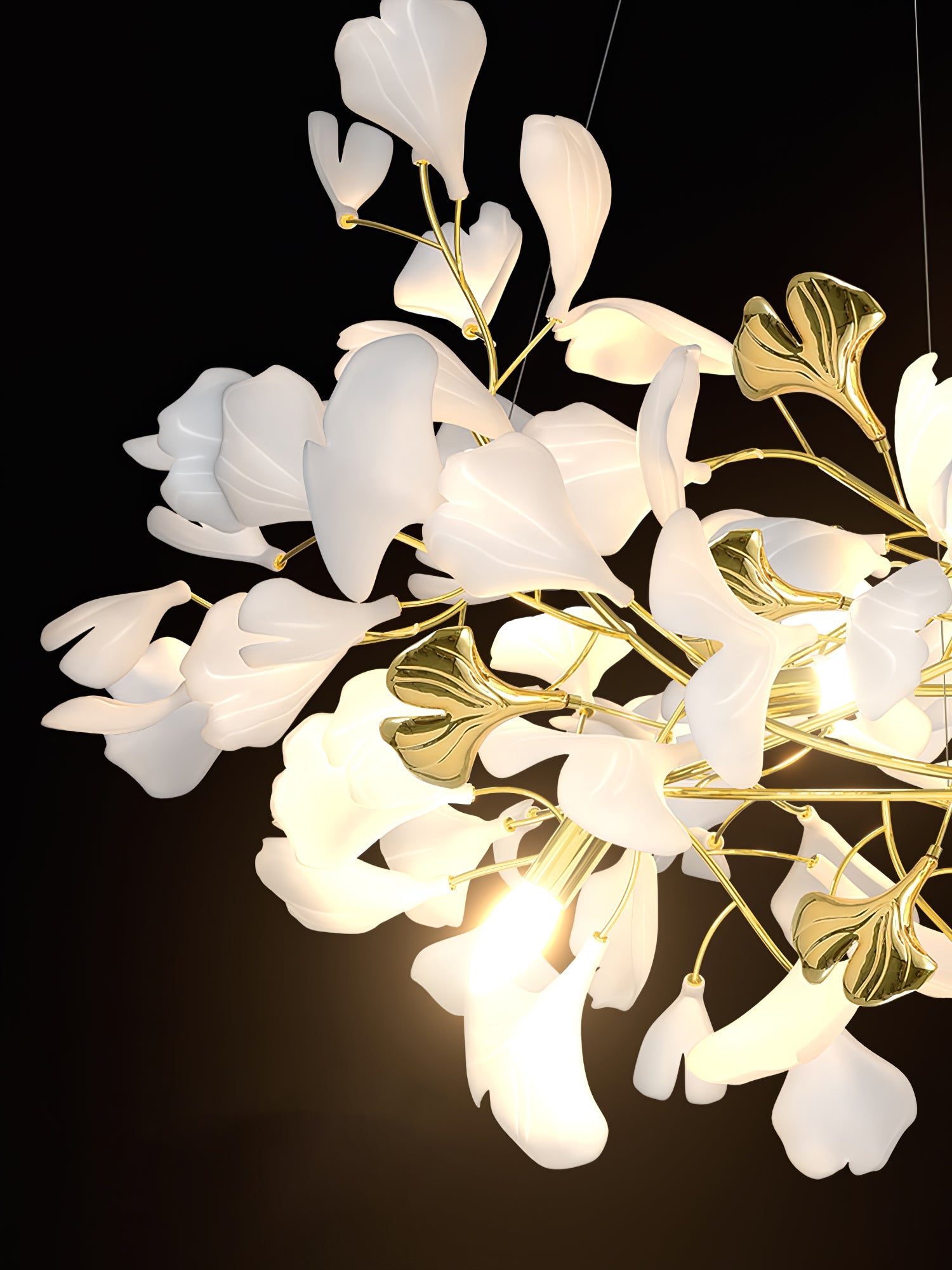 Ivmarel Gingko Long Branch Ceramics Chandelier - Blowlighting