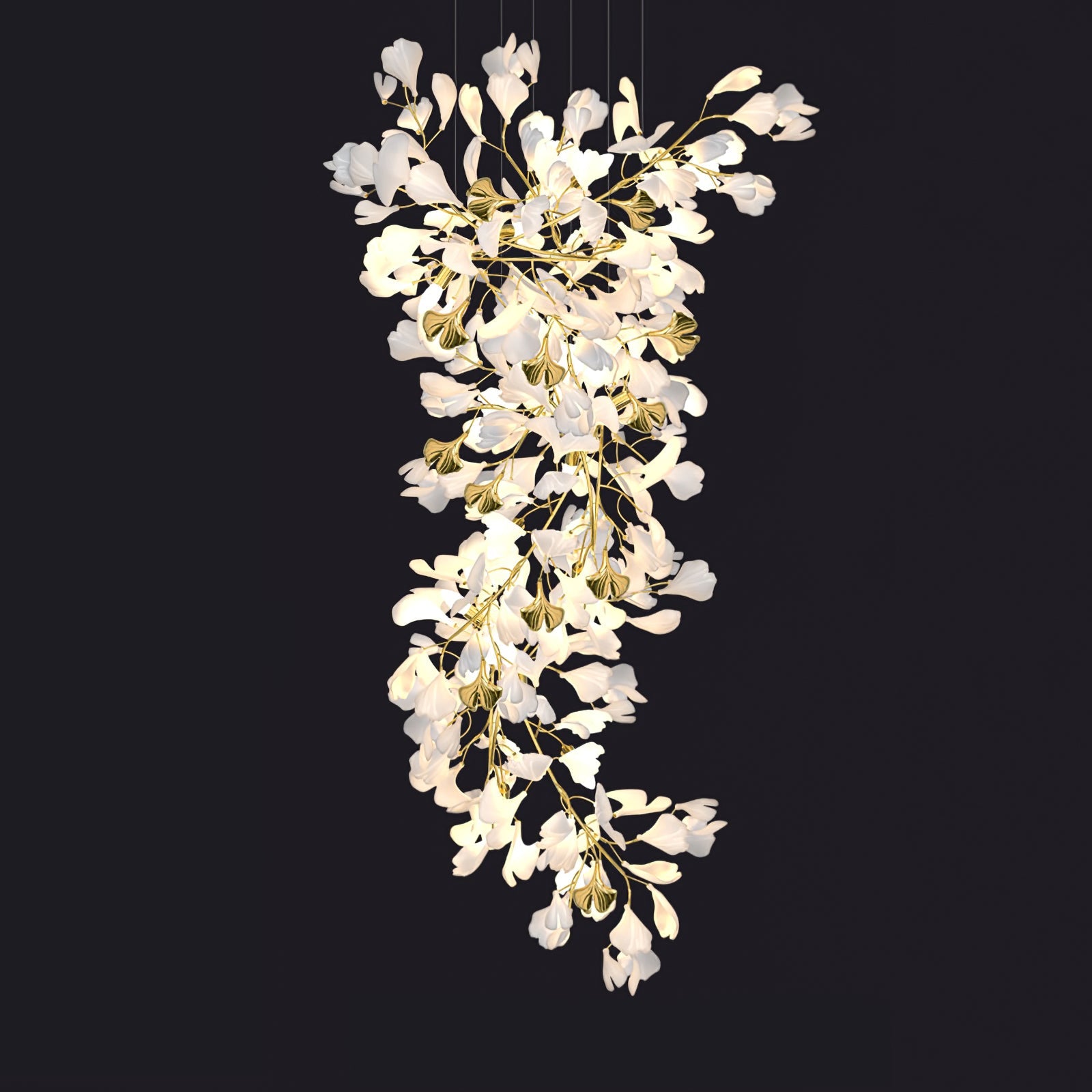 Ilvyniel Gingko Chandelier - Blowlighting