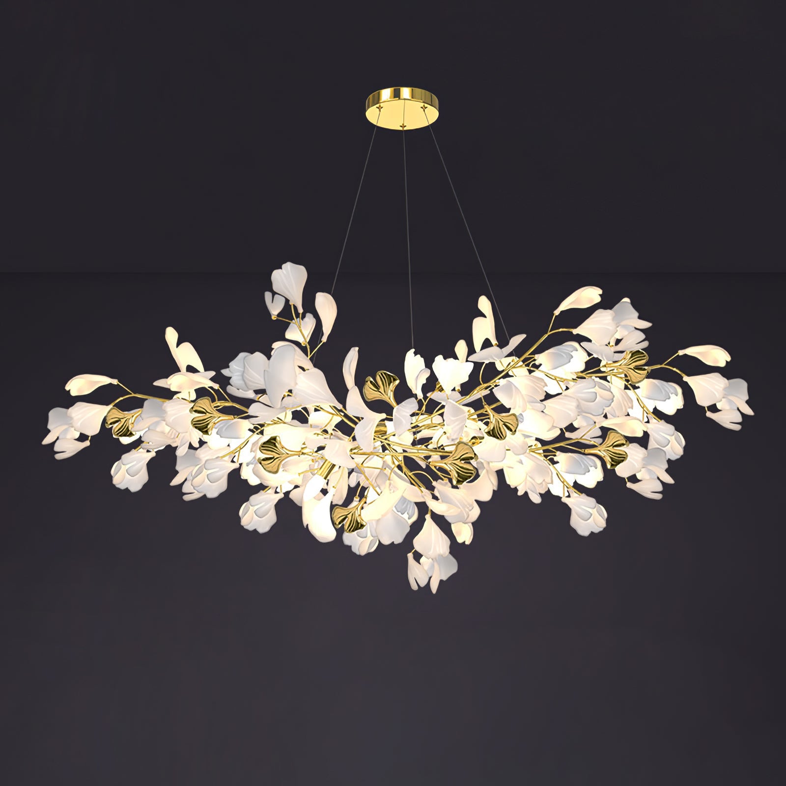 Ilvyniel Gingko Chandelier - Blowlighting