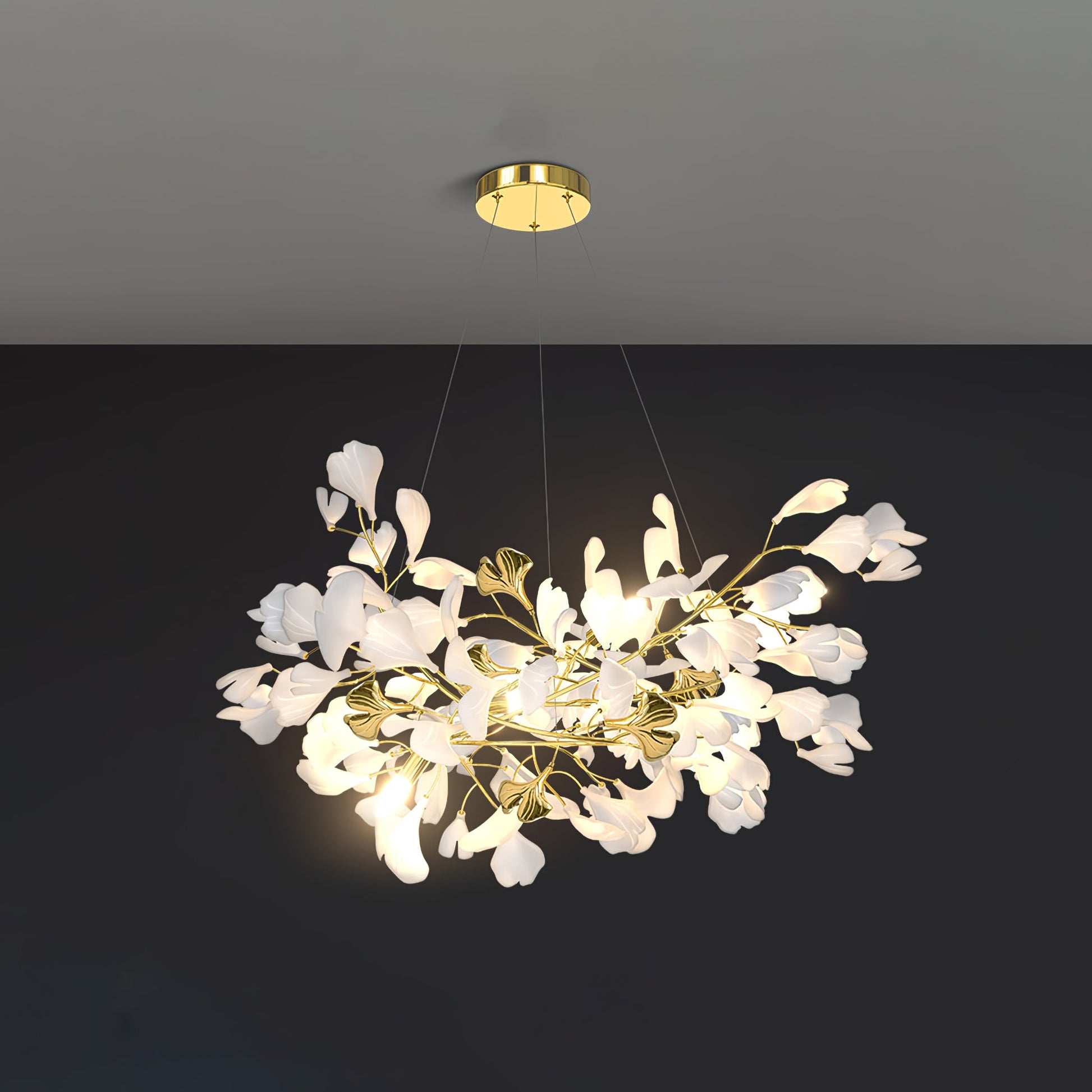 Ilvyniel Gingko Chandelier - Blowlighting