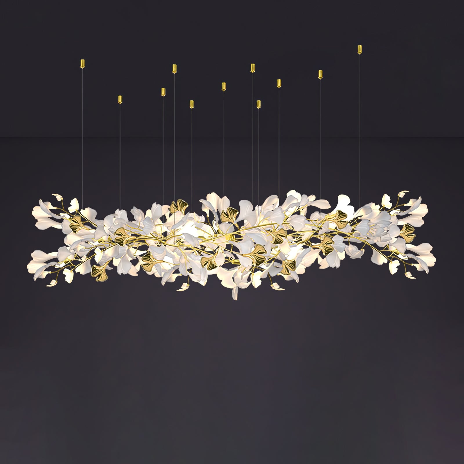Ilvyniel Gingko Chandelier - Blowlighting