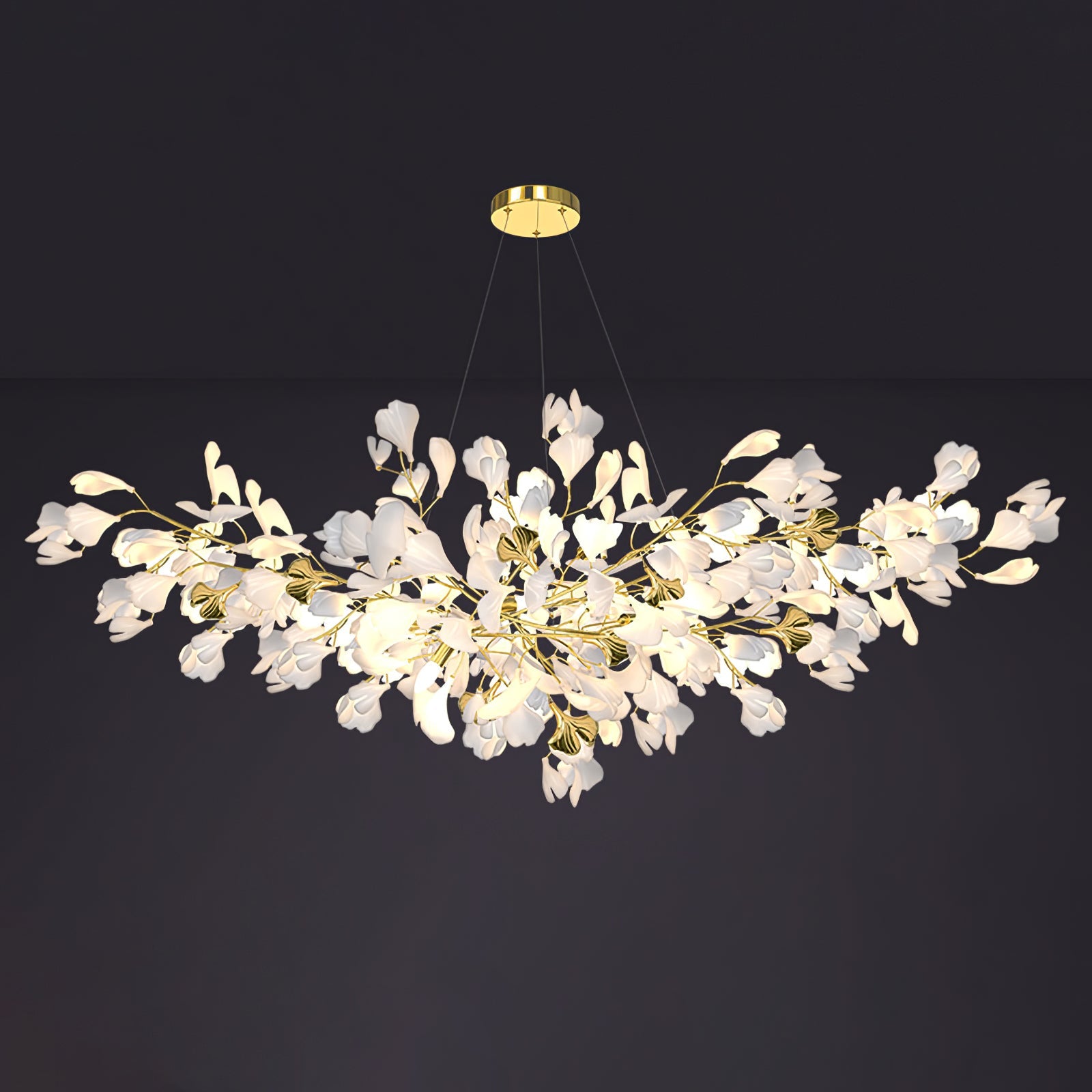 Ilvyniel Gingko Chandelier - Blowlighting