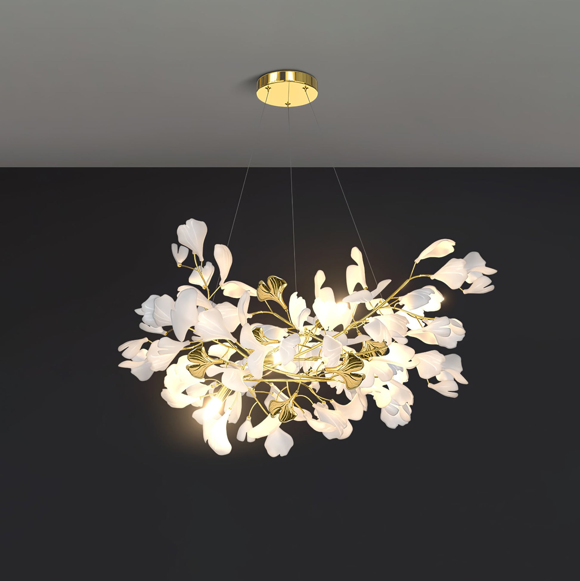 Ilvyniel Gingko Chandelier - Blowlighting