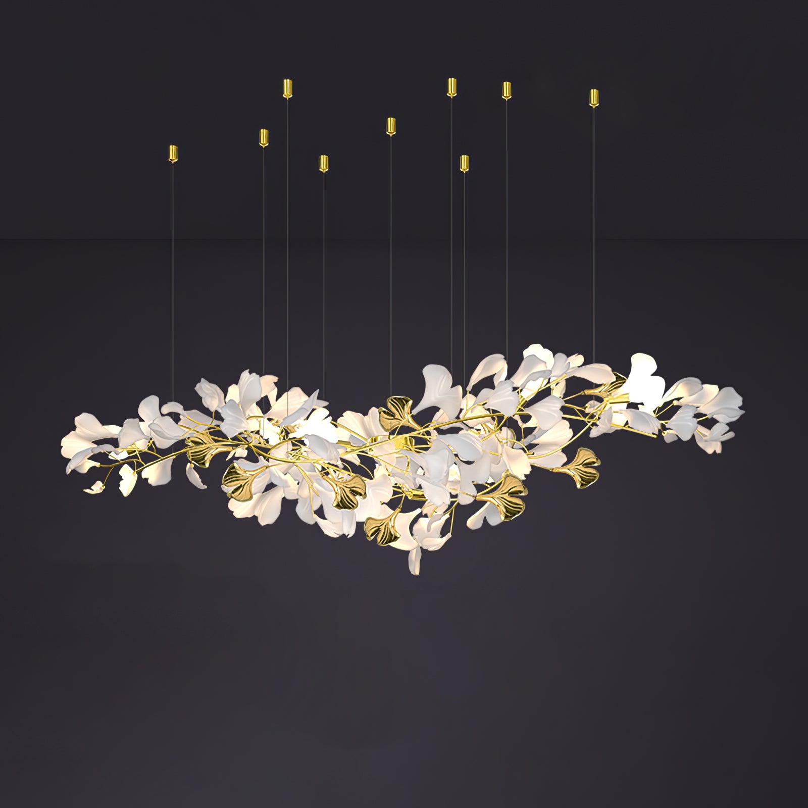 Ilvyniel Gingko Chandelier - Blowlighting