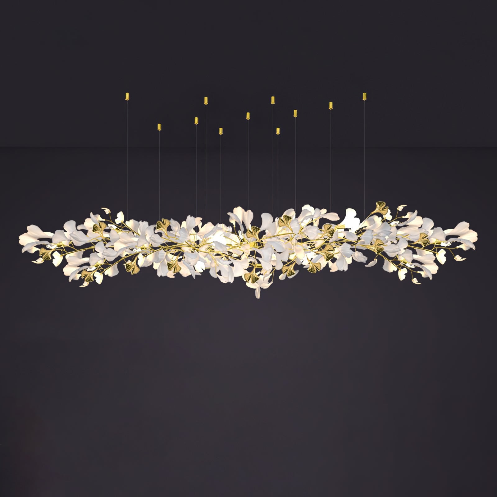 Ilvyniel Gingko Chandelier - Blowlighting