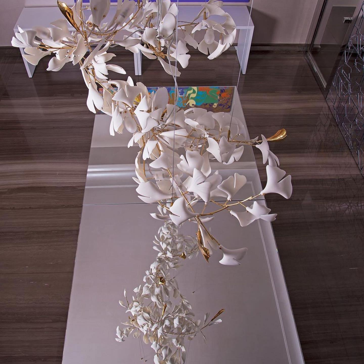 Gingko Chandelier F - Blowlighting