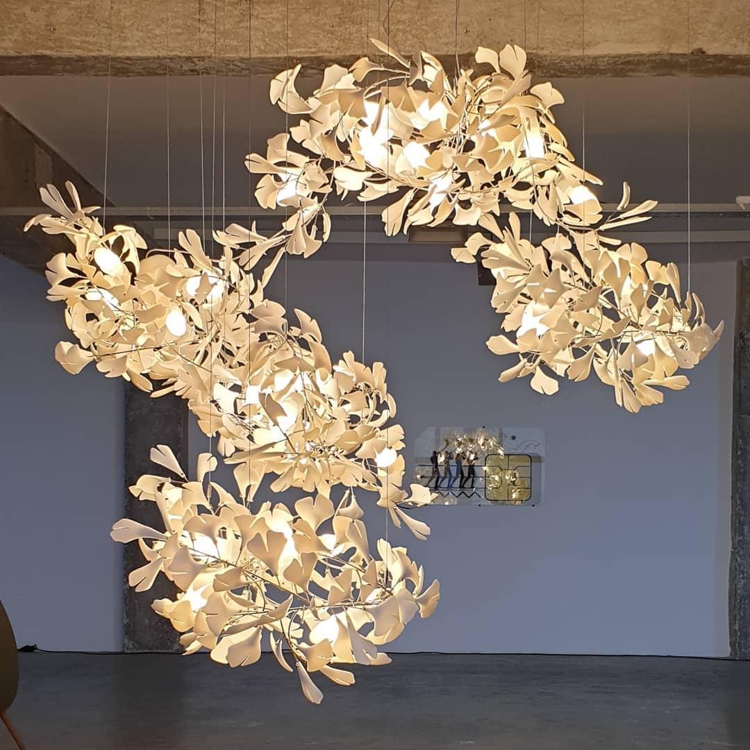 Gingko Chandelier F - Blowlighting