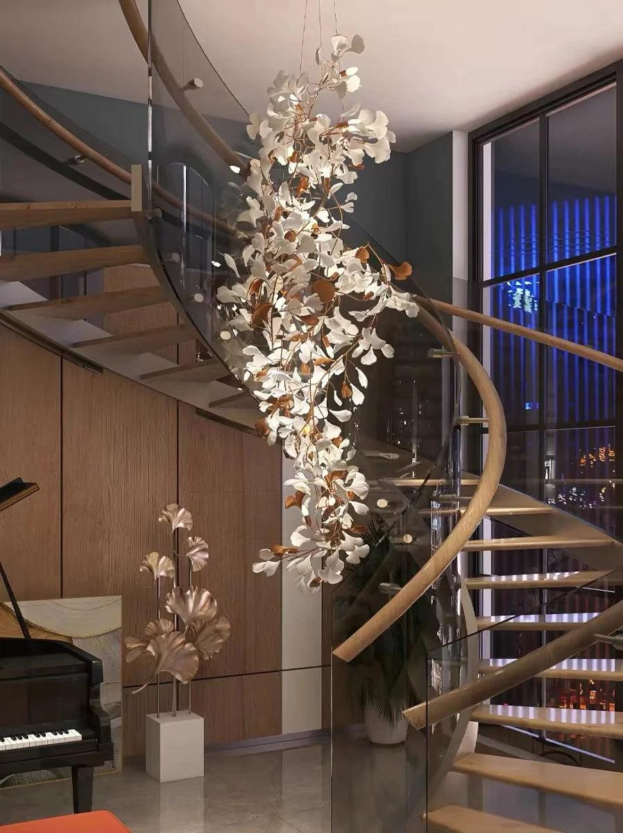 Gingko Chandelier F - Blowlighting
