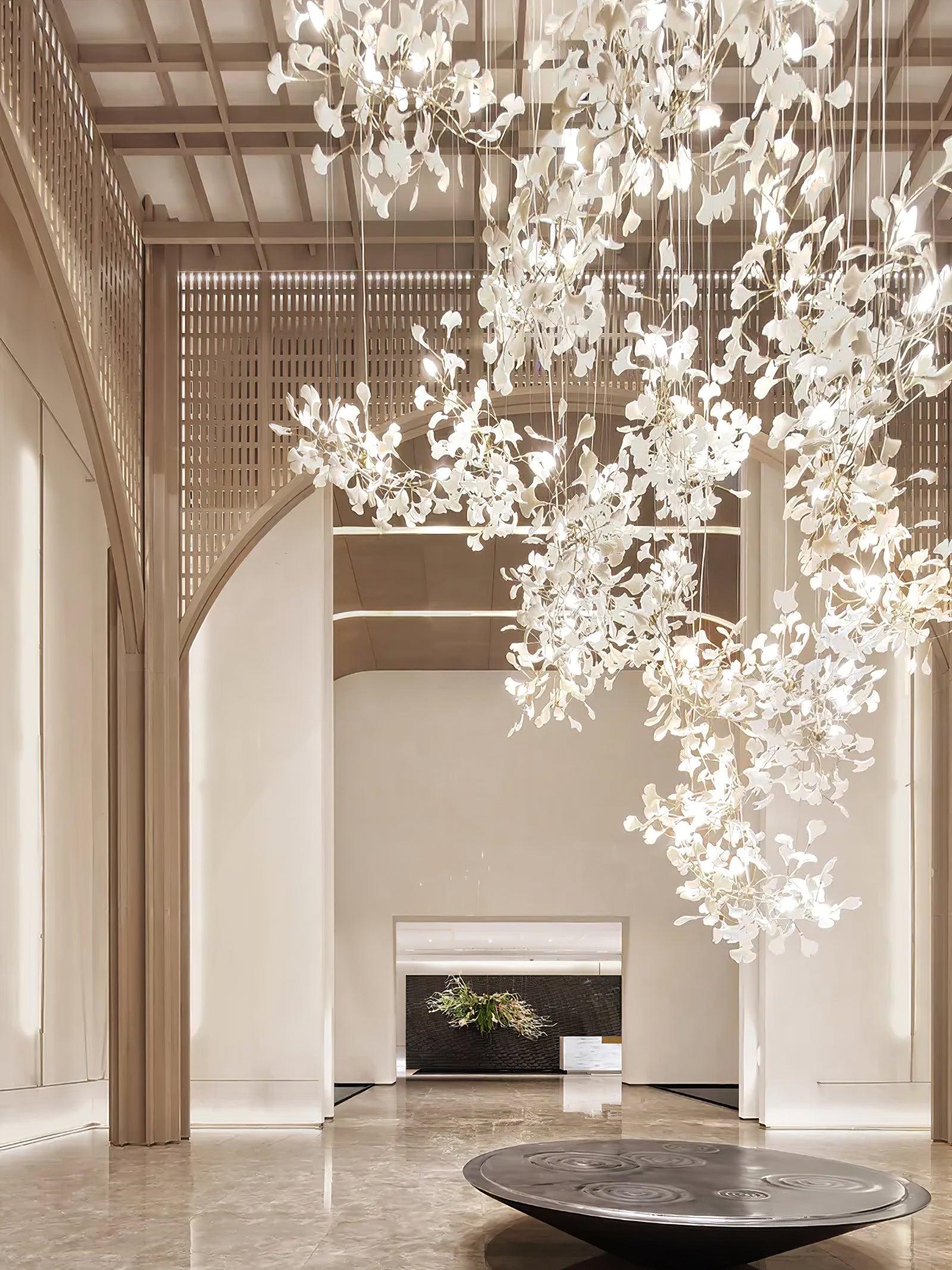 Gingko Chandelier F - Blowlighting
