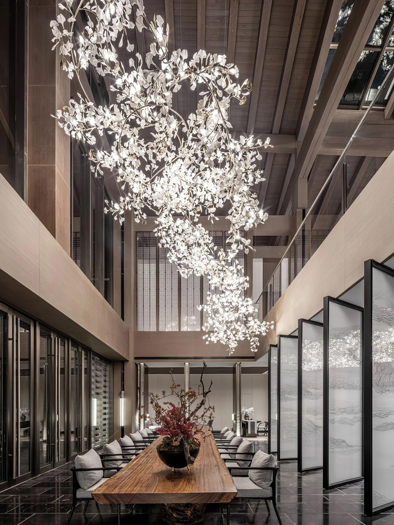 Gingko Chandelier F - Blowlighting