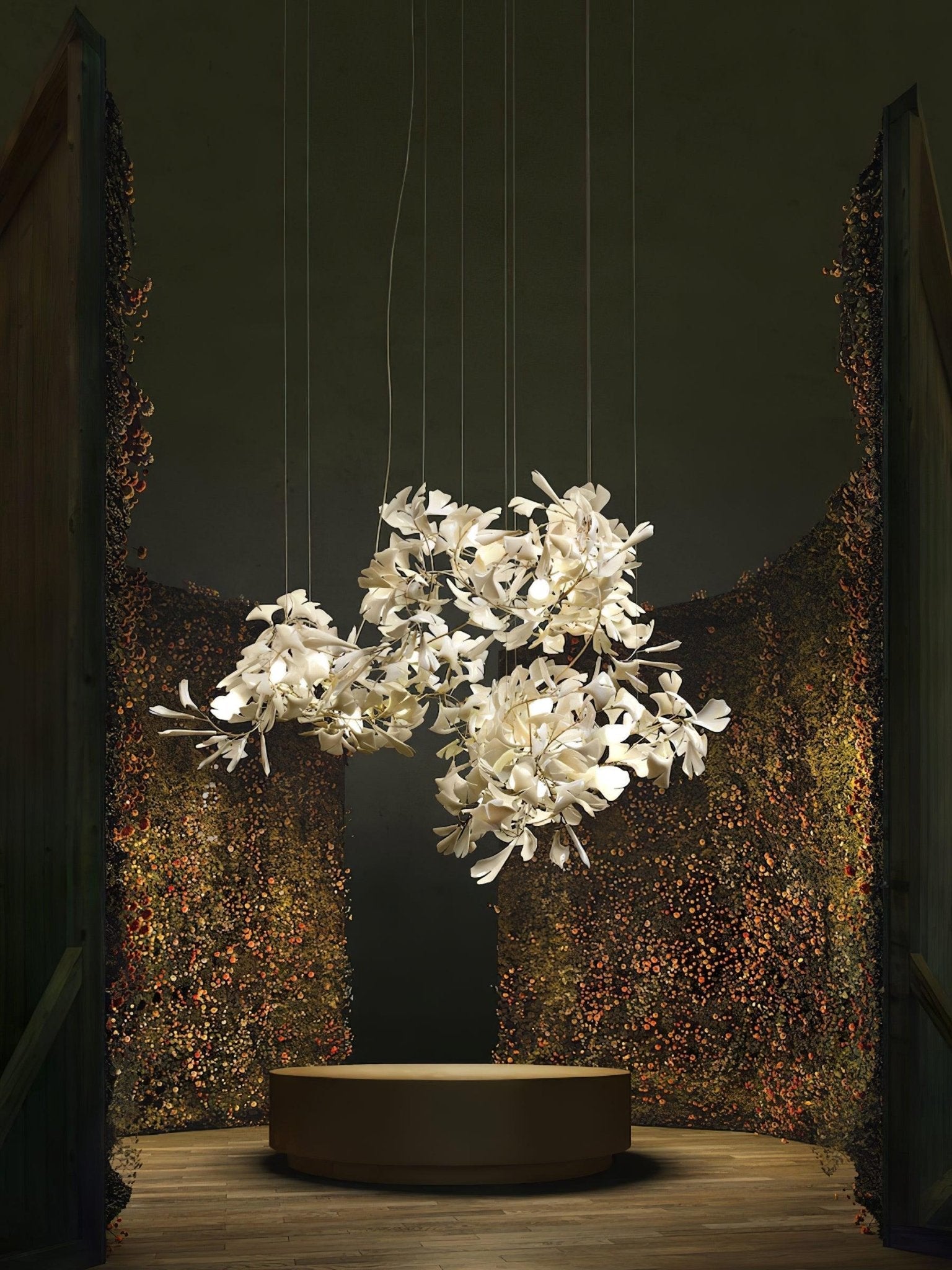 Gingko Chandelier F - Blowlighting