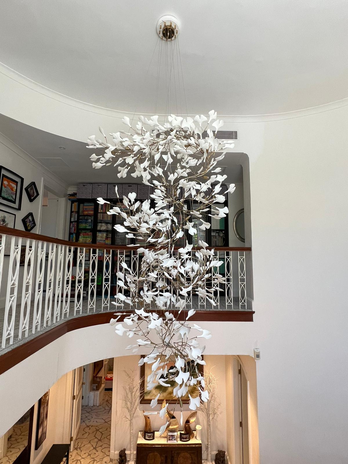 Gingko Chandelier F - Blowlighting