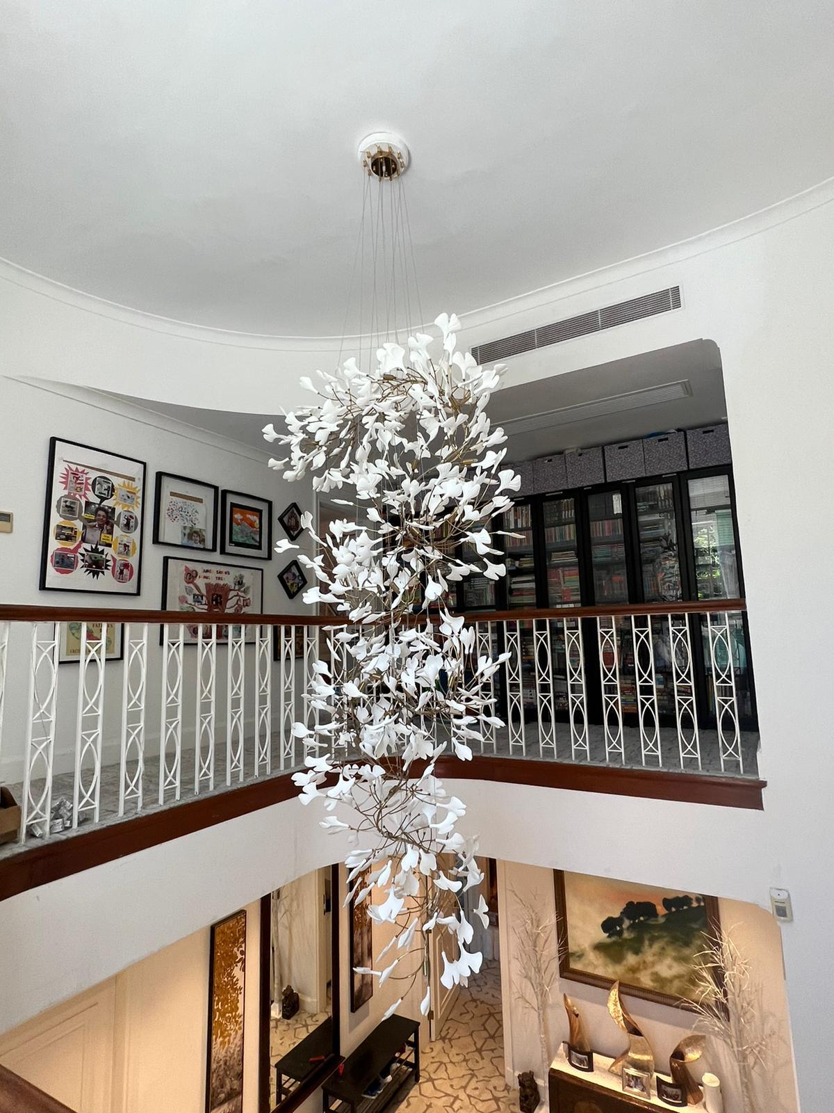 Gingko Chandelier F - Blowlighting