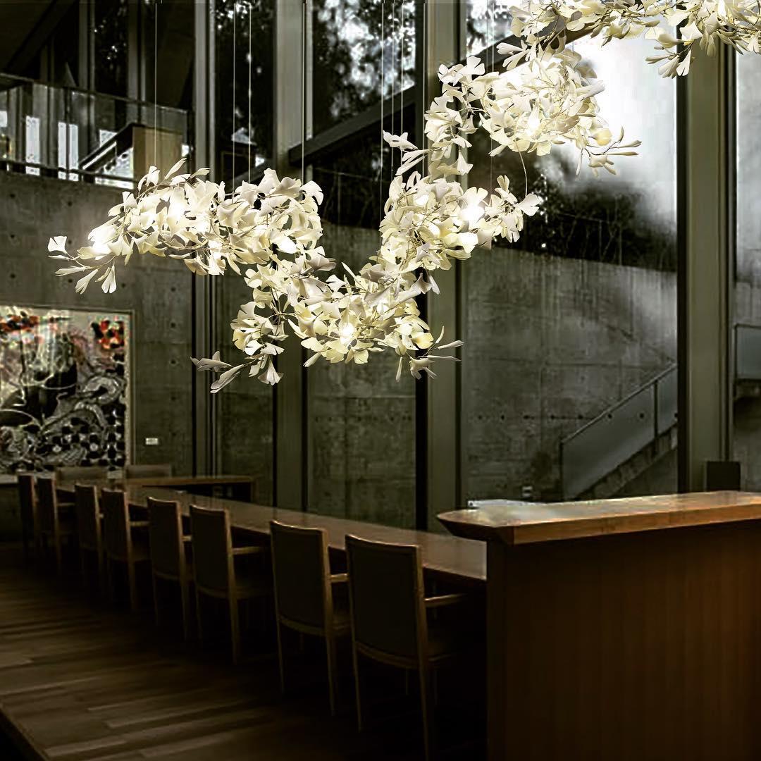 Gingko Chandelier C - Blowlighting