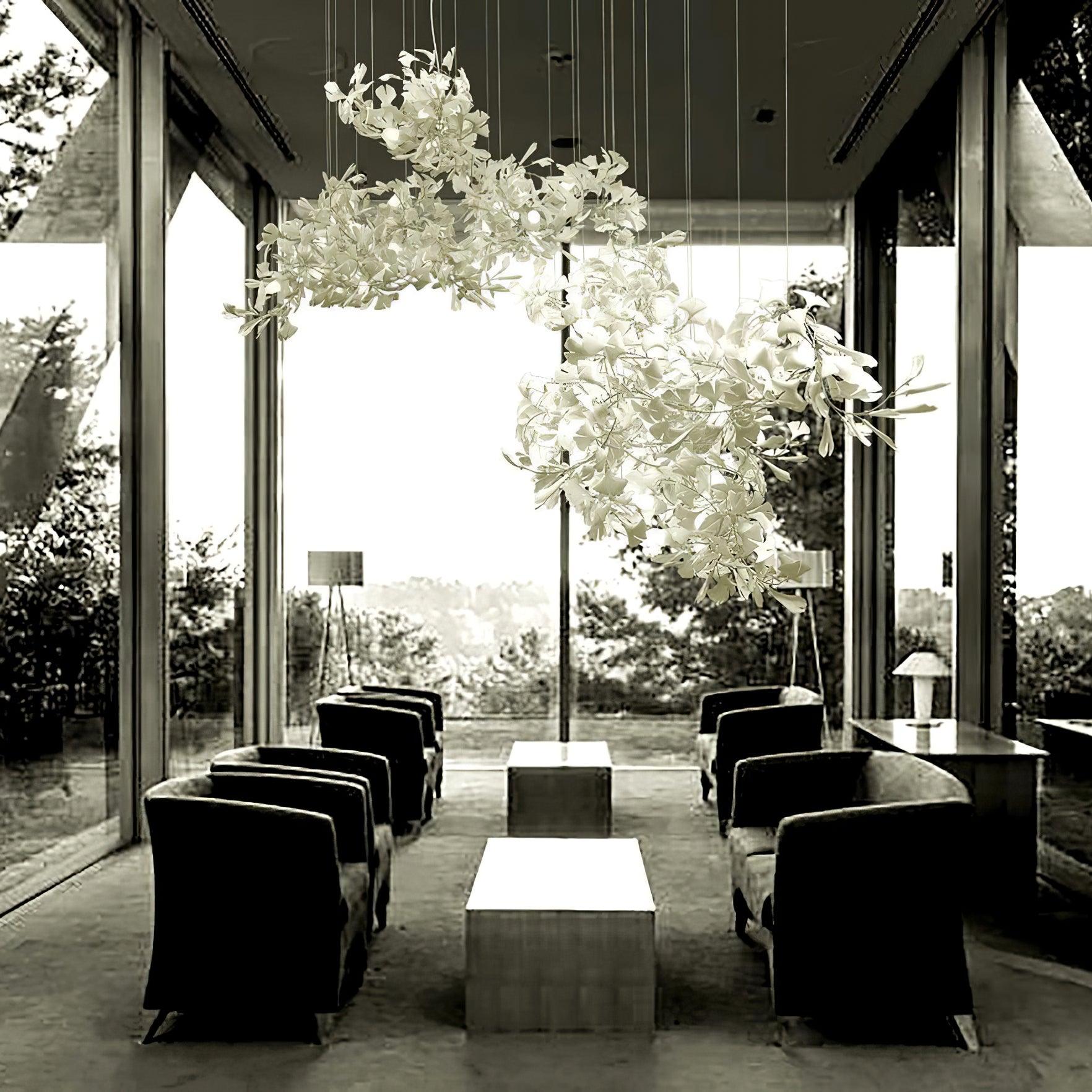 Gingko Chandelier C - Blowlighting