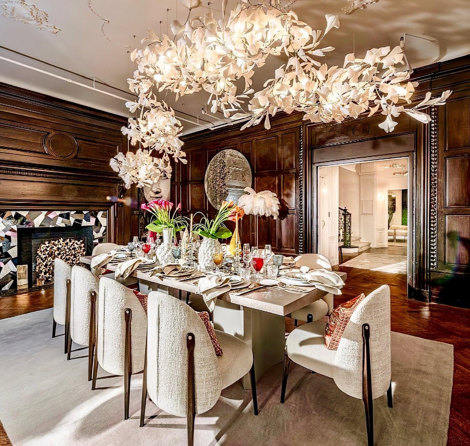 Gingko Chandelier C - Blowlighting