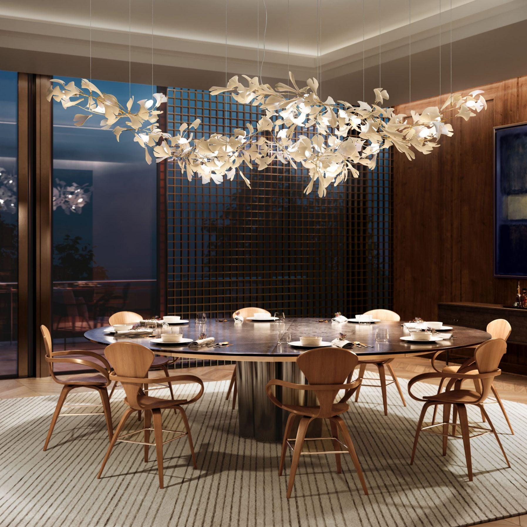 Gingko Chandelier C - Blowlighting