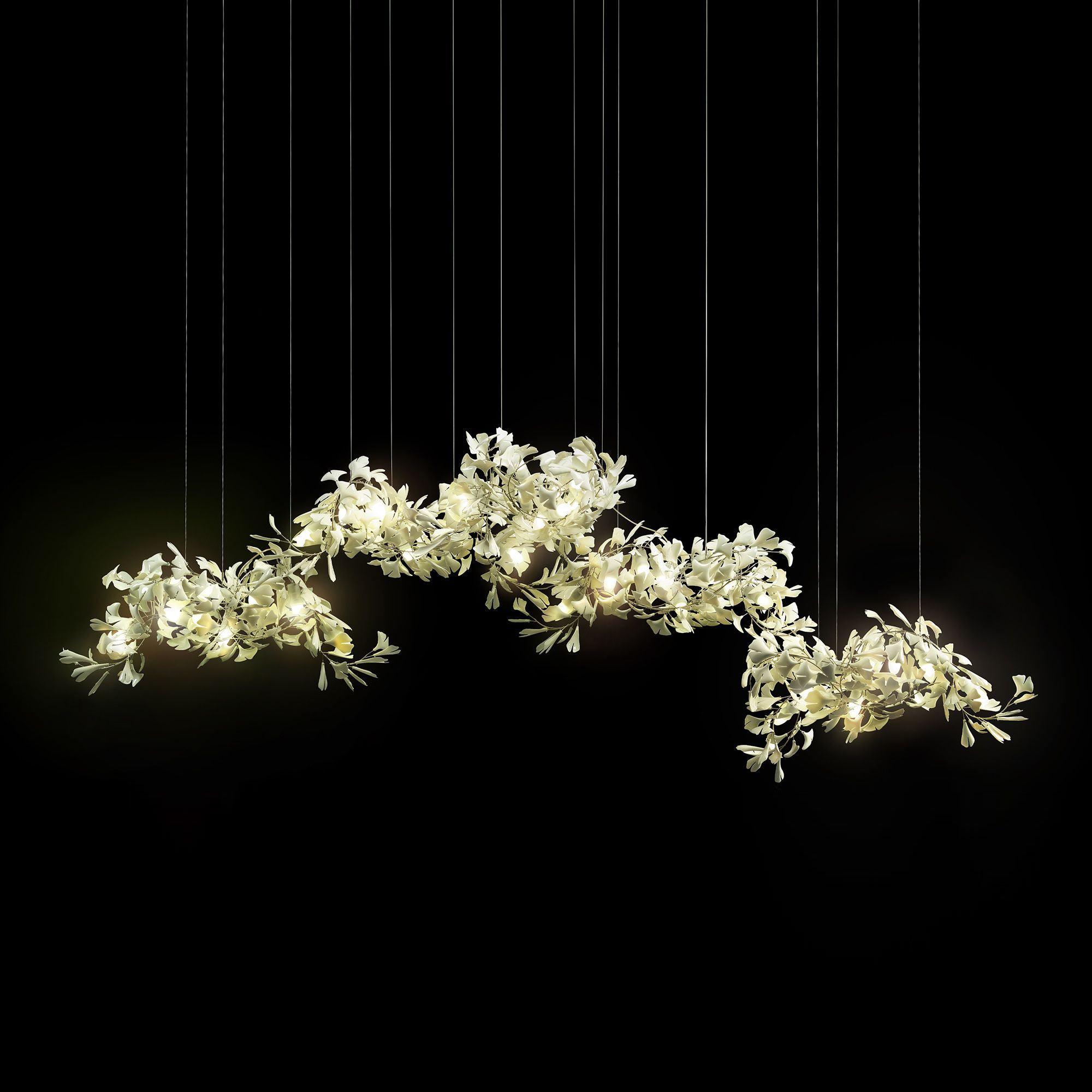Gingko Chandelier C - Blowlighting