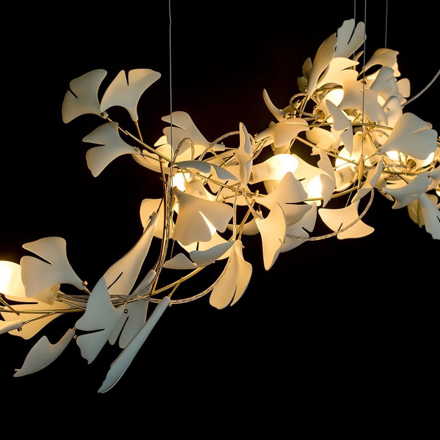 Gingko Chandelier C - Blowlighting