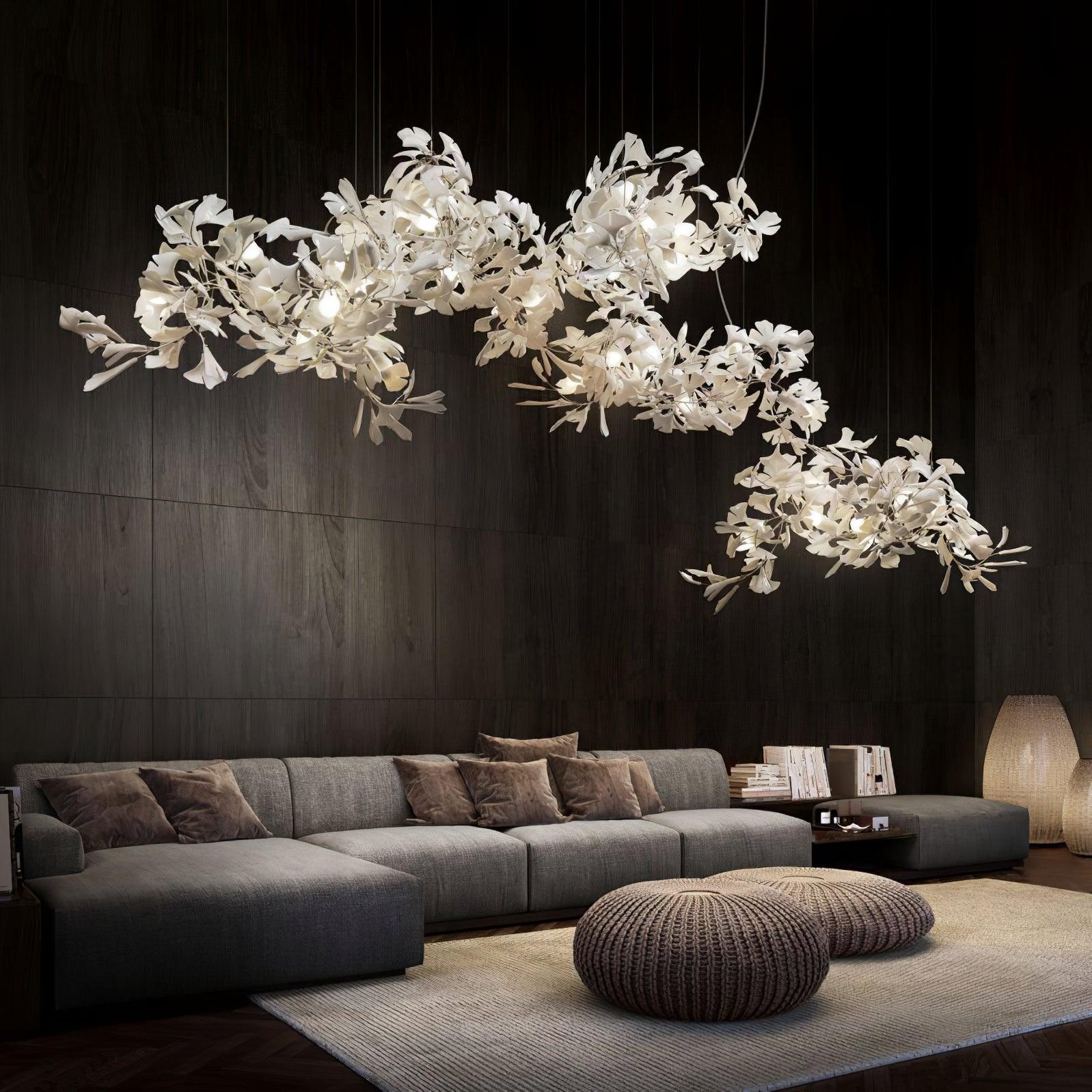Gingko Chandelier C - Blowlighting
