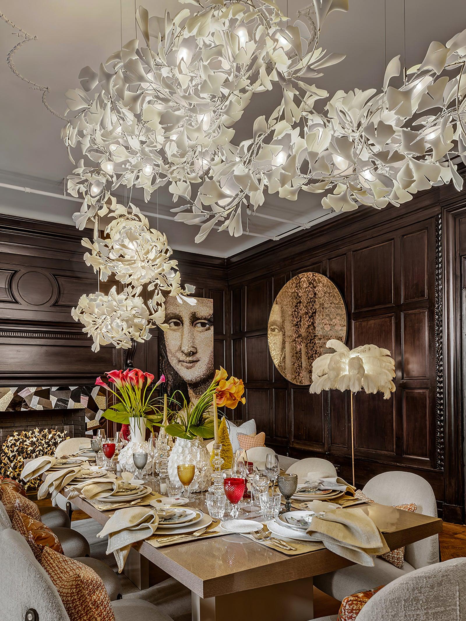 Gingko Chandelier C - Blowlighting