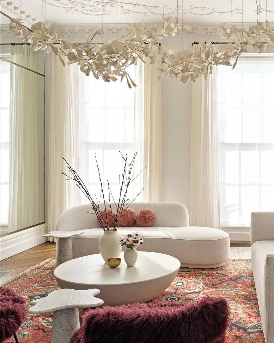 Gingko Chandelier C - Blowlighting