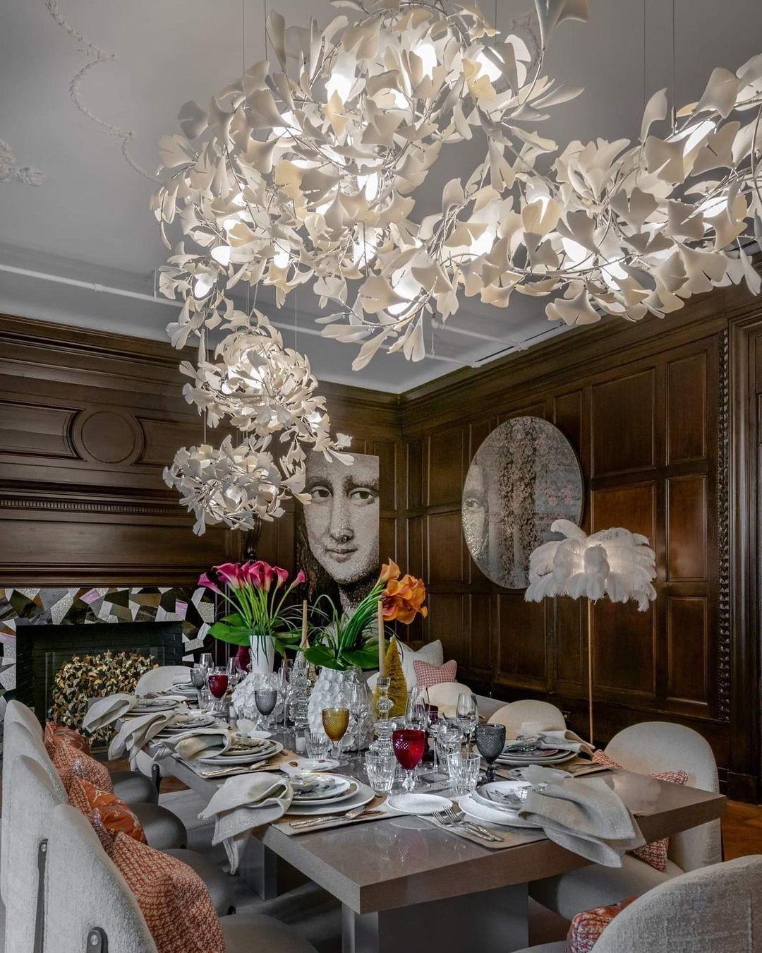 Gingko Chandelier C - Blowlighting