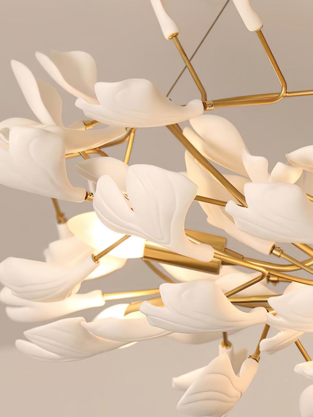 Ivmarel Gingko Long Branch Ceramics Chandelier - Blowlighting