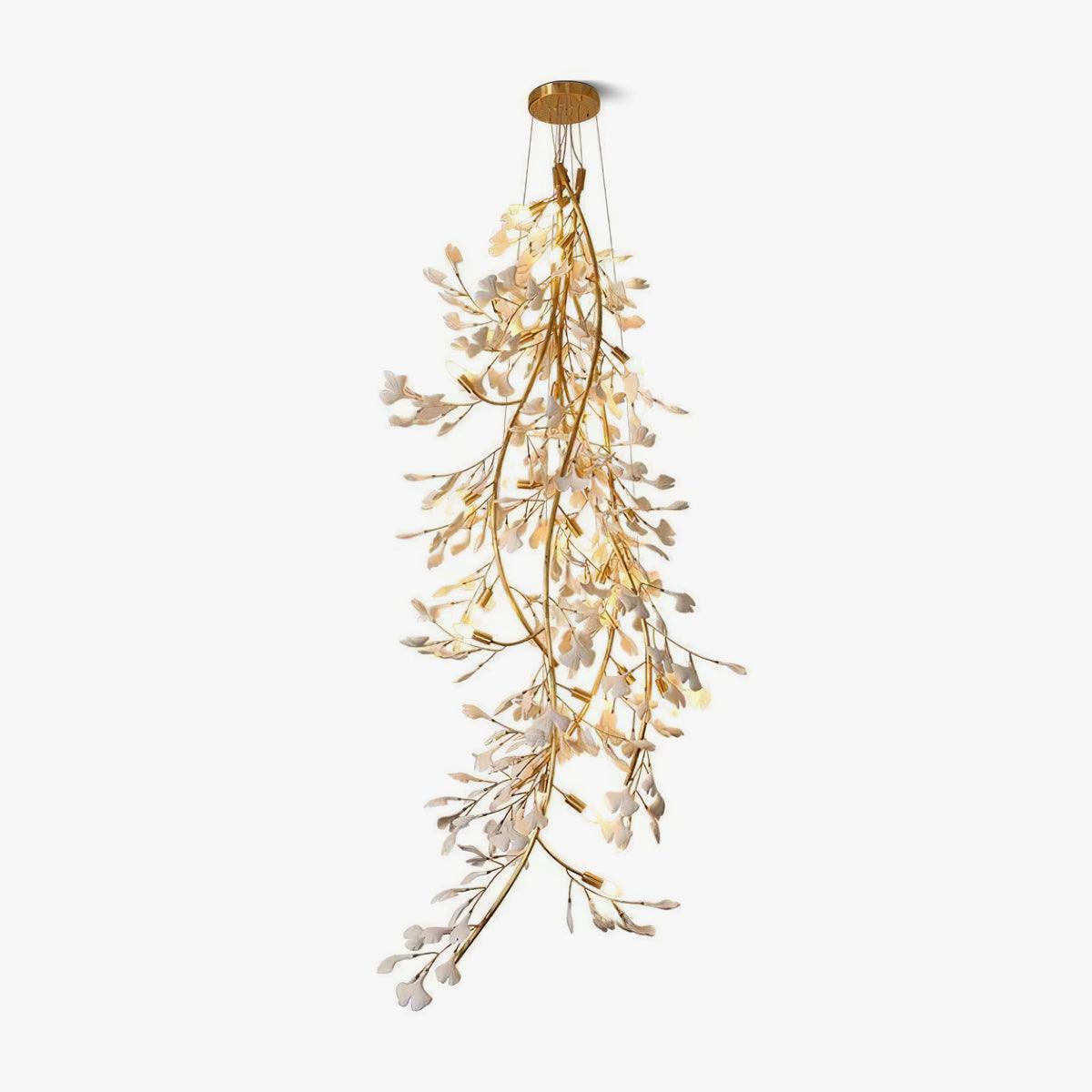 Ivmarel Gingko Long Branch Ceramics Chandelier - Blowlighting