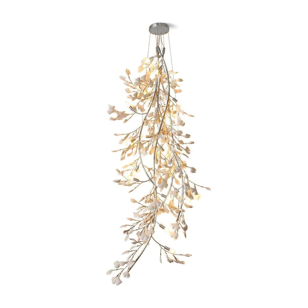 Ivmarel Gingko Long Branch Ceramics Chandelier - Blowlighting