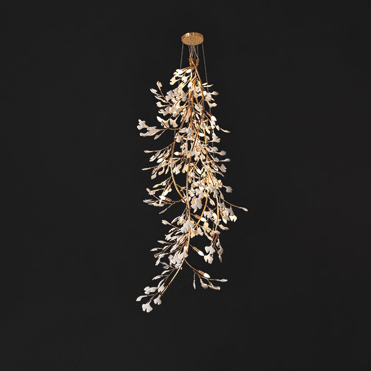 Ivmarel Gingko Long Branch Ceramics Chandelier - Blowlighting