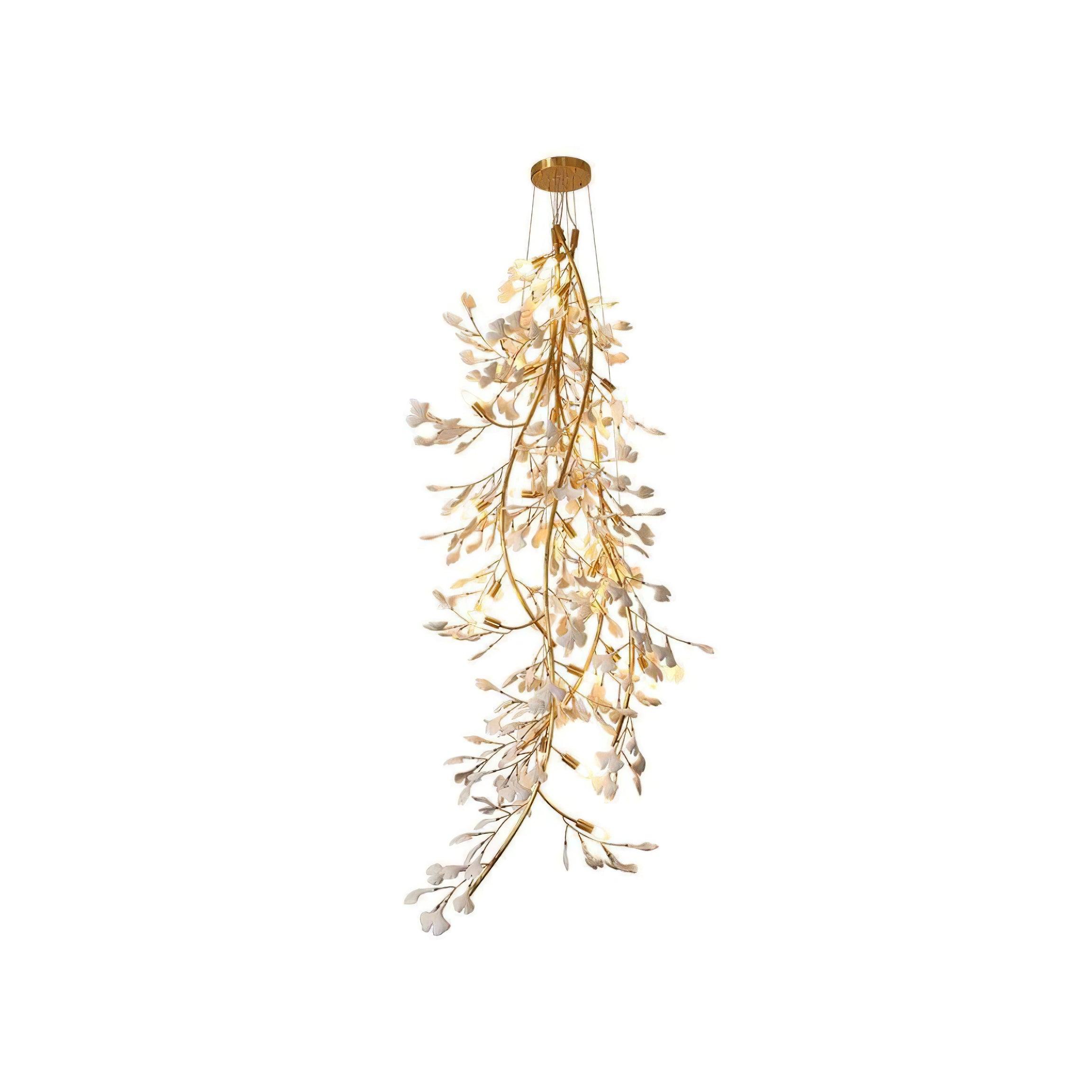 Ivmarel Gingko Long Branch Ceramics Chandelier - Blowlighting