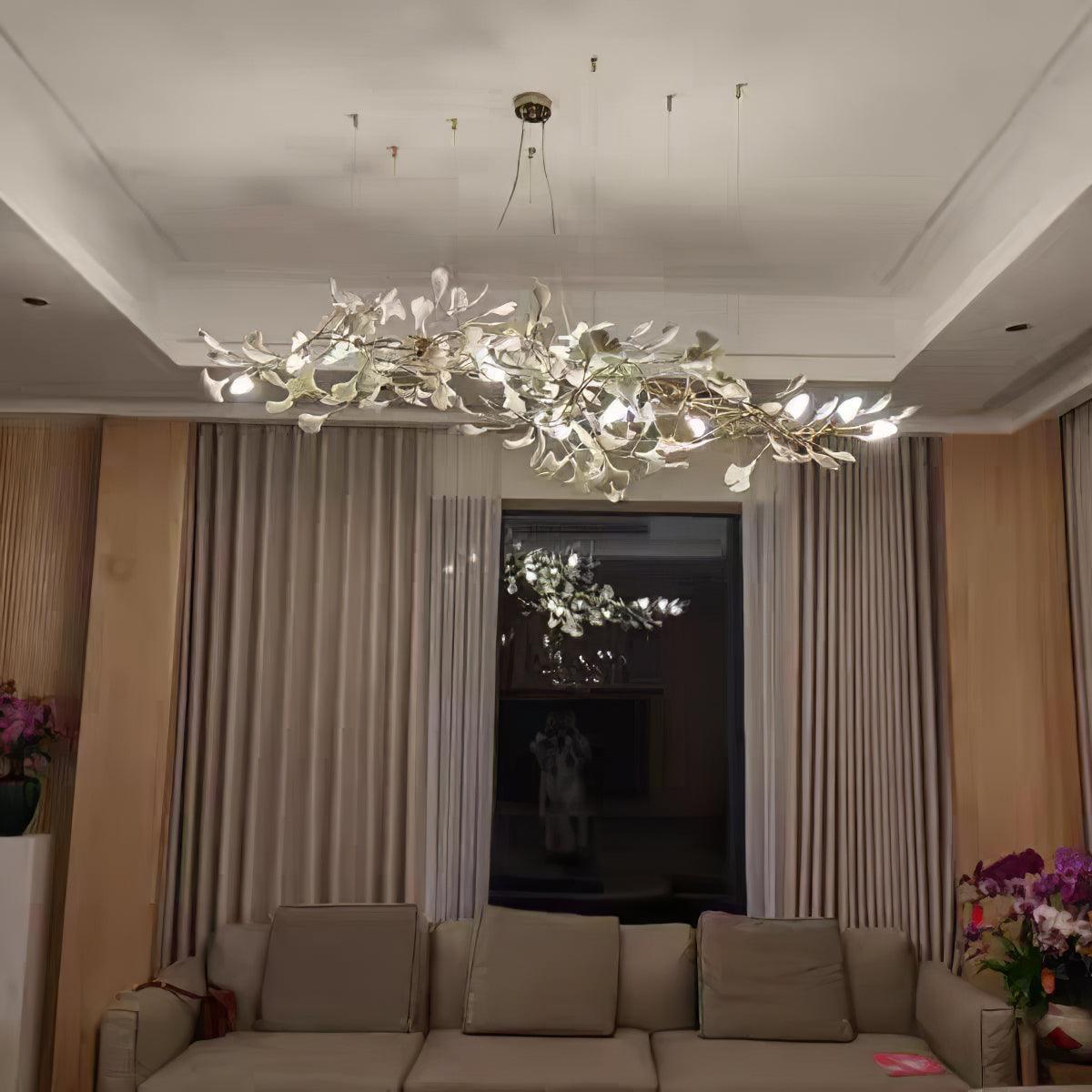 Gingko Chandelier B - Blowlighting