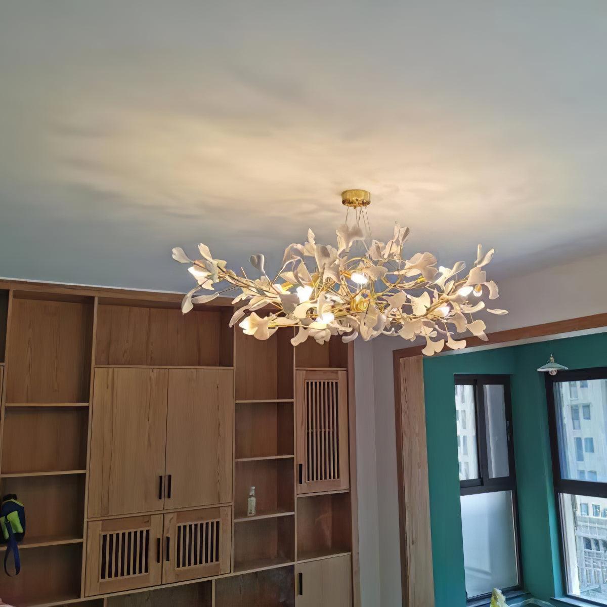 Gingko Chandelier B - Blowlighting