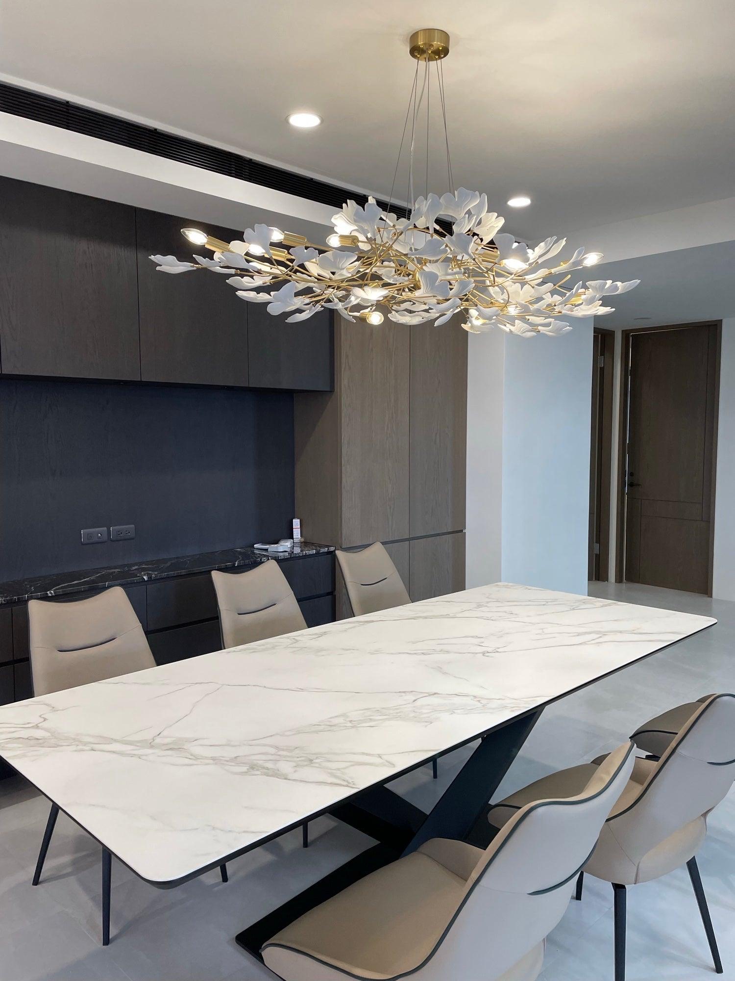 Gingko Chandelier B - Blowlighting