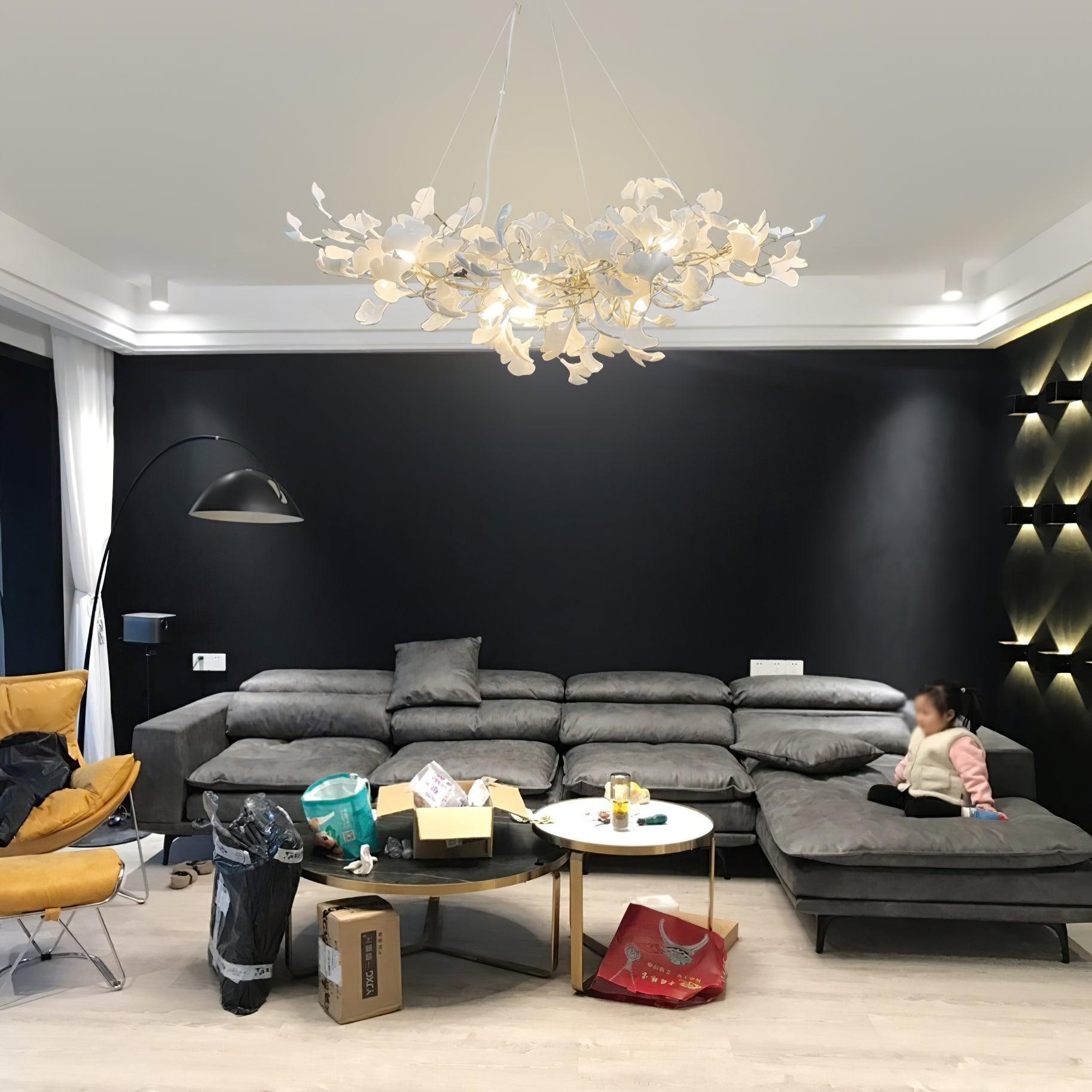 Gingko Chandelier B - Blowlighting